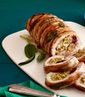 Full Draw Archery - Stuffed Wild Turkey Wrapped with Bacon